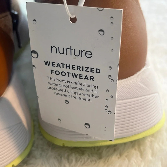 NWT Nurture the Rainier Sz 7.5 Tan Two-Tone Suede High Top Cold Weather Booties - Picture 5 of 16